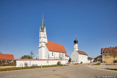 Gemeinde Unterdietfurt Landkreis Rottal-Inn Kirche (Dirschl Johann) Deutschland PAN